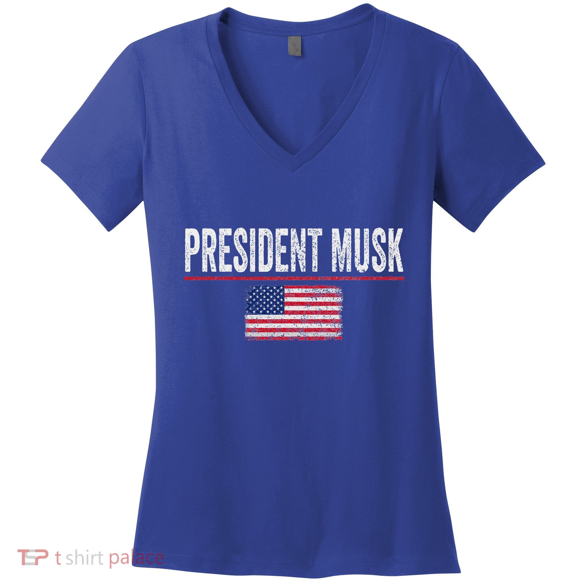 President Musk Women's V-Neck T-Shirt