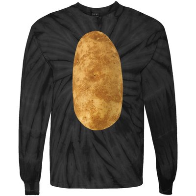 Potatoe Mmmmmmm Potatoes Halloween Costume Tie-Dye Long Sleeve Shirt