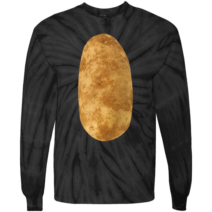 Potatoe Mmmmmmm Potatoes Halloween Costume Tie-Dye Long Sleeve Shirt