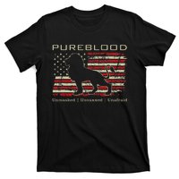 Pureblood Movement Pureblood Medical Freedom Lion Usa Flag T-Shirt