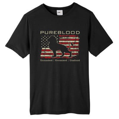 Pureblood Movement Pureblood Medical Freedom Lion Usa Flag Tall Fusion ChromaSoft Performance T-Shirt