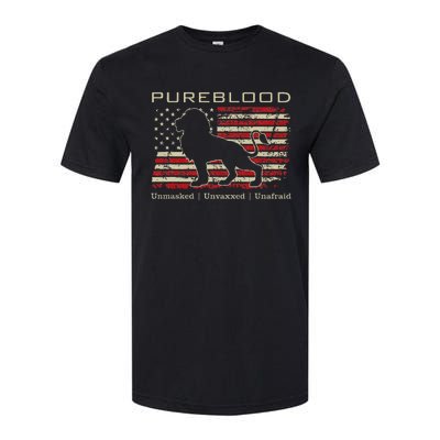 Pureblood Movement Pureblood Medical Freedom Lion Usa Flag Softstyle CVC T-Shirt