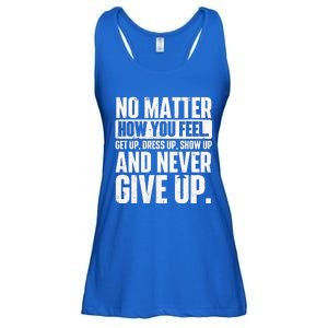 Perseverance Motivational Quote Inspiration Life Slogan Ladies Essential Flowy Tank