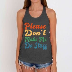 Positive Message Quote Dear Person Behind Me Love Women's Knotted Racerback Tank