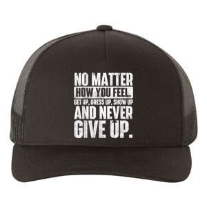 Perseverance Motivational Quote Inspiration Life Slogan Yupoong Adult 5-Panel Trucker Hat