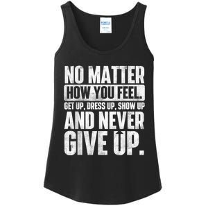 Perseverance Motivational Quote Inspiration Life Slogan Ladies Essential Tank