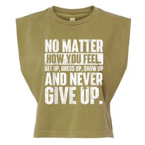 Perseverance Motivational Quote Inspiration Life Slogan Garment-Dyed Women's Muscle Tee