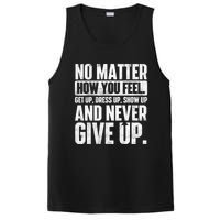 Perseverance Motivational Quote Inspiration Life Slogan PosiCharge Competitor Tank