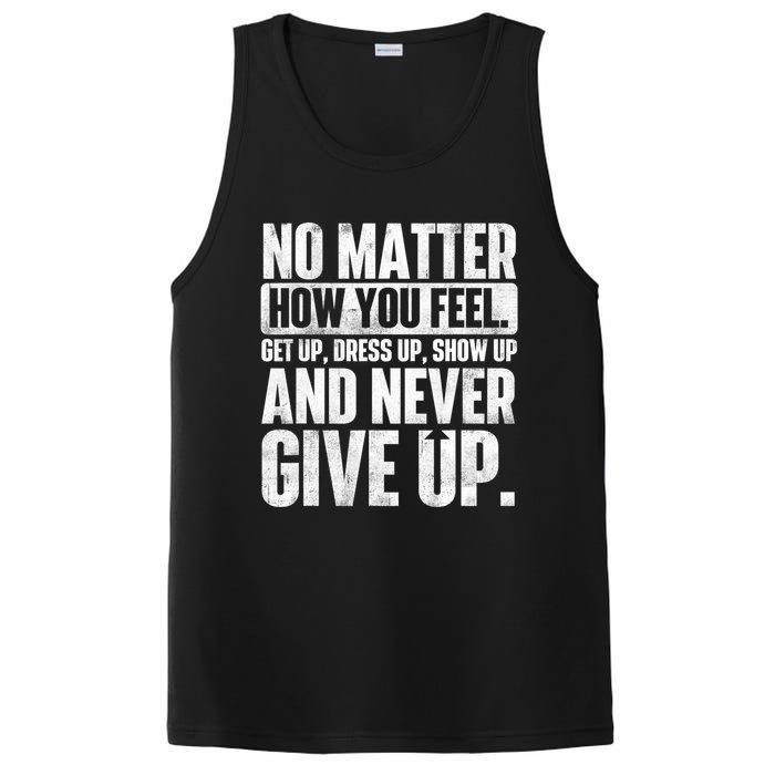 Perseverance Motivational Quote Inspiration Life Slogan PosiCharge Competitor Tank