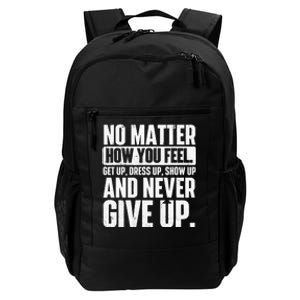 Perseverance Motivational Quote Inspiration Life Slogan Daily Commute Backpack