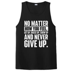 Perseverance Motivational Quote Inspiration Life Slogan PosiCharge Competitor Tank