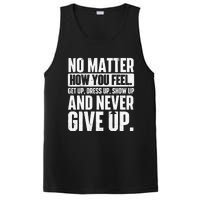 Perseverance Motivational Quote Inspiration Life Slogan PosiCharge Competitor Tank