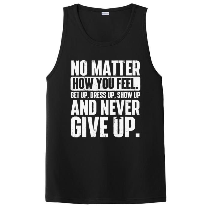 Perseverance Motivational Quote Inspiration Life Slogan PosiCharge Competitor Tank