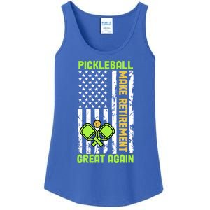 Pickleball Make Retiret Great Again Us Flag Pickleball Cute Gift Ladies Essential Tank