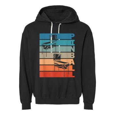 Pinball Machine Retro Vintage Design For Wizards Garment-Dyed Fleece Hoodie