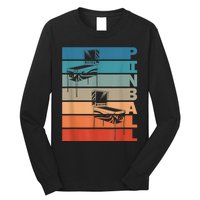 Pinball Machine Retro Vintage Design For Wizards Long Sleeve Shirt