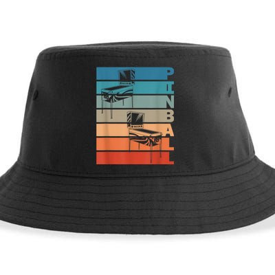 Pinball Machine Retro Vintage Design For Wizards Sustainable Bucket Hat