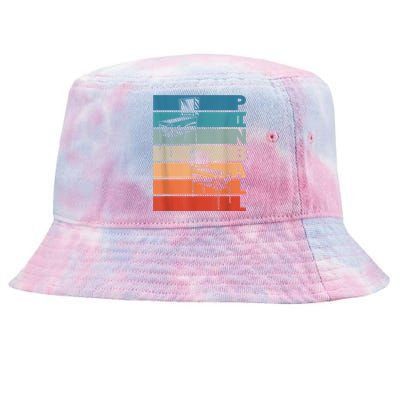 Pinball Machine Retro Vintage Design For Wizards Tie-Dyed Bucket Hat