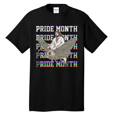 Pride Month Ride Moth Design Tall T-Shirt