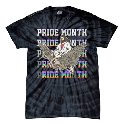 Pride Month Ride Moth Design Tie-Dye T-Shirt