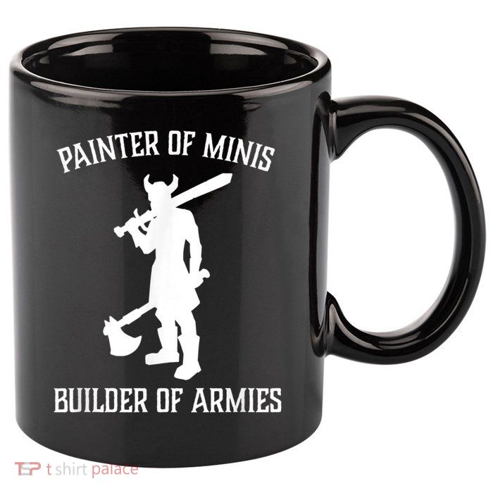 Painting Miniatures Role Playing Game Fantasy Warrior Minis 11oz C Handle Ceramic Mug
