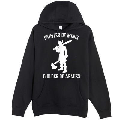 Painting Miniatures Role Playing Game Fantasy Warrior Minis Premium Pullover Hoodie