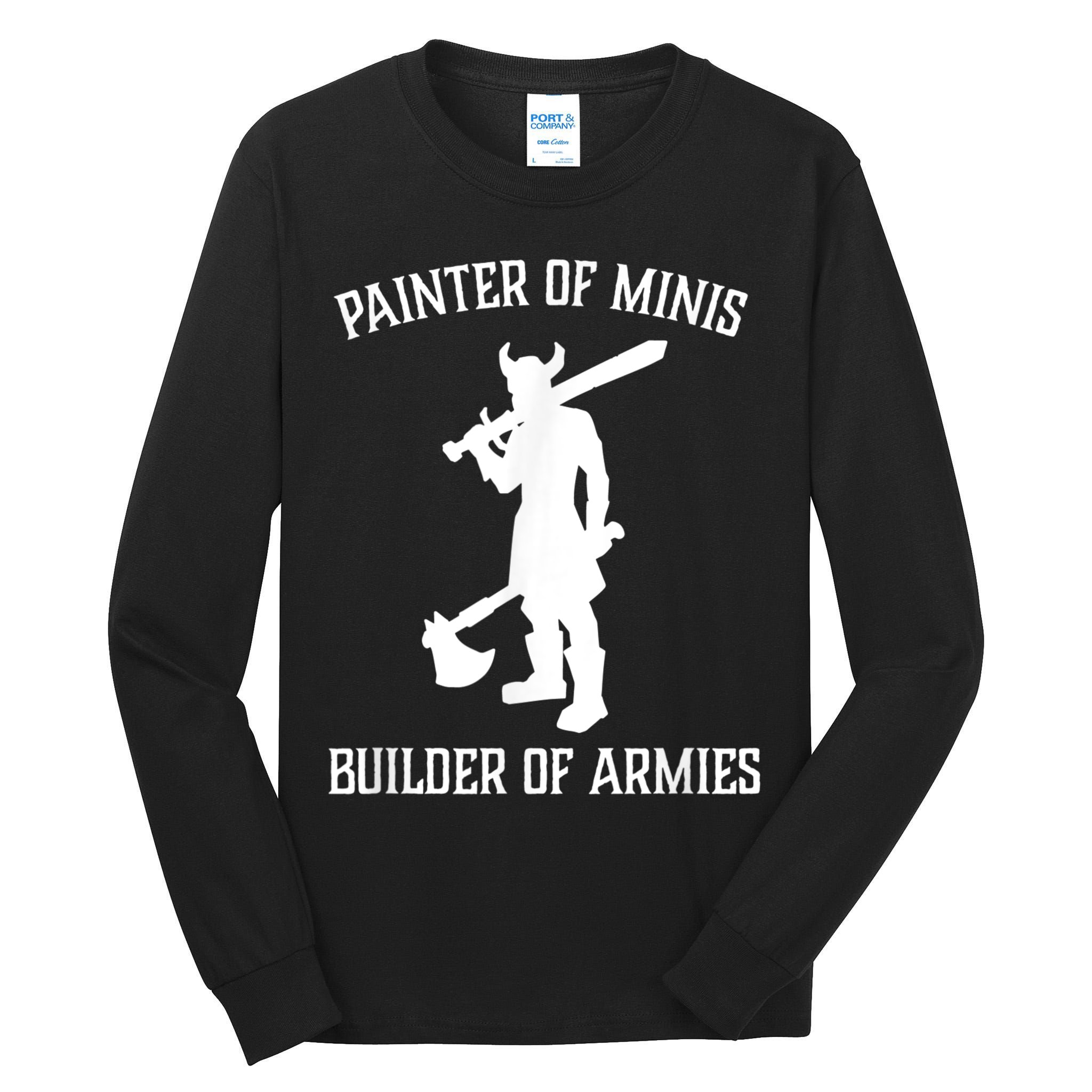 Painting Miniatures Role Playing Game Fantasy Warrior Minis Tall Long Sleeve T-Shirt