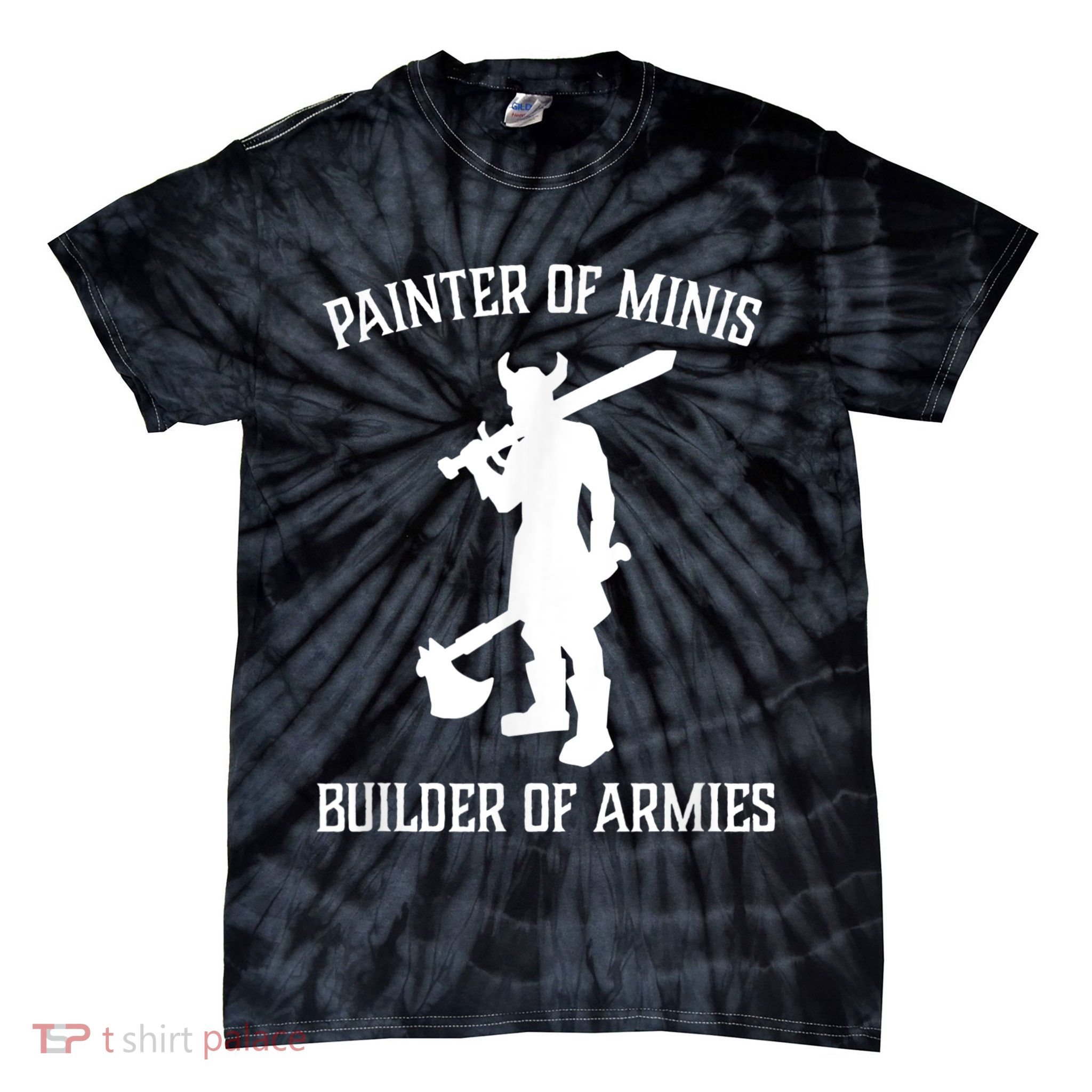 Painting Miniatures Role Playing Game Fantasy Warrior Minis Tie-Dye T-Shirt