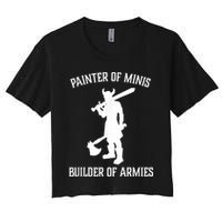 Painting Miniatures Role Playing Game Fantasy Warrior Minis Women's Crop Top Tee