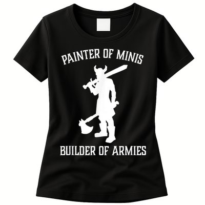 Painting Miniatures Role Playing Game Fantasy Warrior Minis Womens T-Shirt