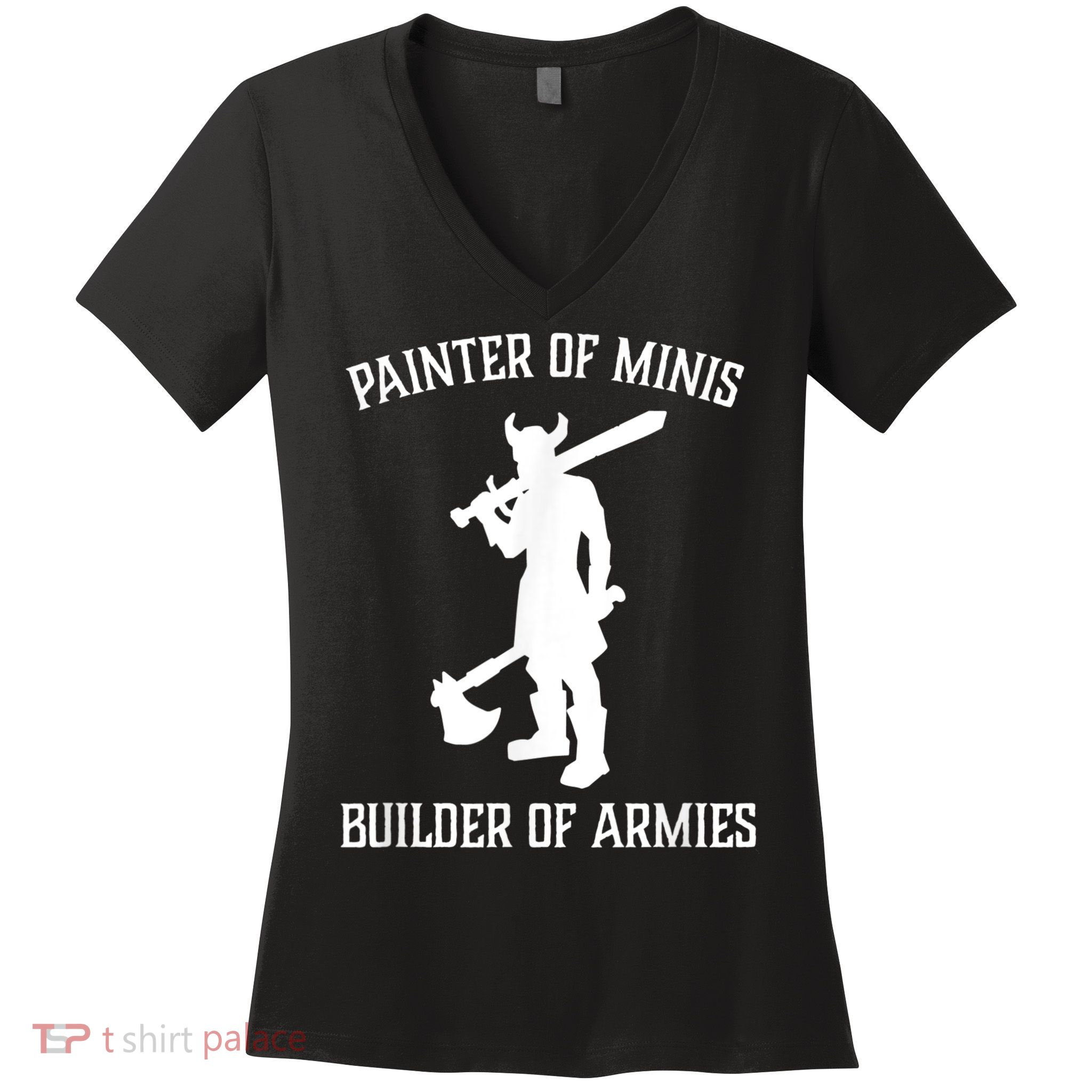 Painting Miniatures Role Playing Game Fantasy Warrior Minis Women's V-Neck T-Shirt