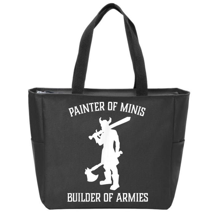 Painting Miniatures Role Playing Game Fantasy Warrior Minis Zip Tote Bag