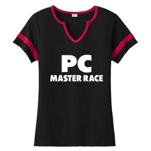 Pc Master Race Ladies Halftime Notch Neck Tee