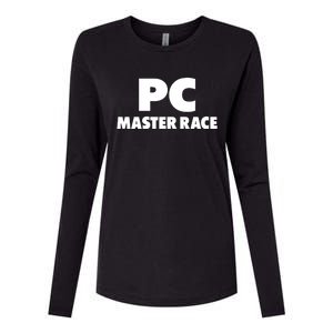 Pc Master Race Womens Cotton Relaxed Long Sleeve T-Shirt