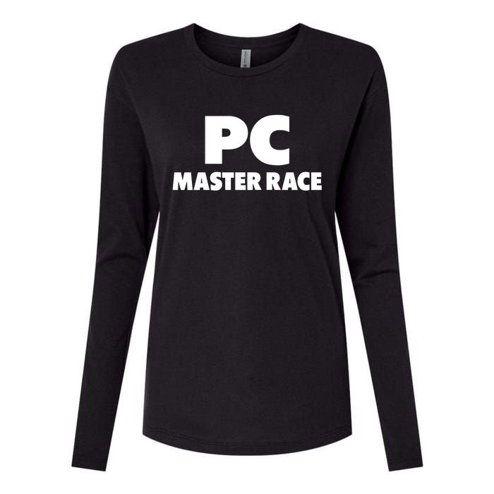 Pc Master Race Womens Cotton Relaxed Long Sleeve T-Shirt