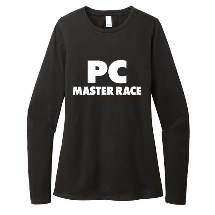 Pc Master Race Womens CVC Long Sleeve Shirt