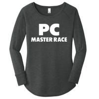 Pc Master Race Women's Perfect Tri Tunic Long Sleeve Shirt