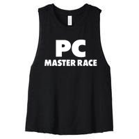 Pc Master Race Women's Racerback Cropped Tank