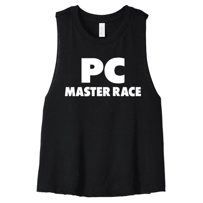 Pc Master Race Women's Racerback Cropped Tank