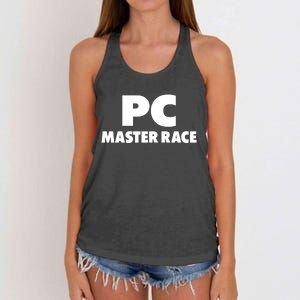 Pc Master Race Women's Knotted Racerback Tank