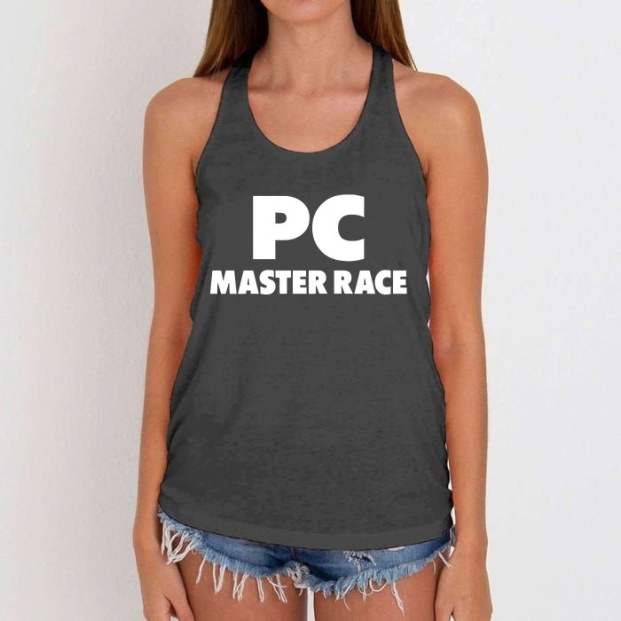 Pc Master Race Women's Knotted Racerback Tank