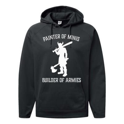 Painting Miniatures Role Playing Game Fantasy Warrior Minis Performance Fleece Hoodie