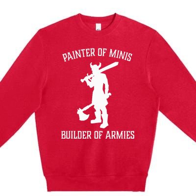 Painting Miniatures Role Playing Game Fantasy Warrior Minis Premium Crewneck Sweatshirt