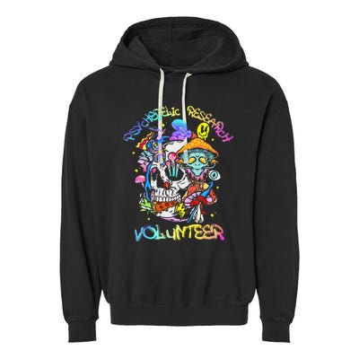 Psychedelic Mushroom Research Volunteer Garment-Dyed Fleece Hoodie