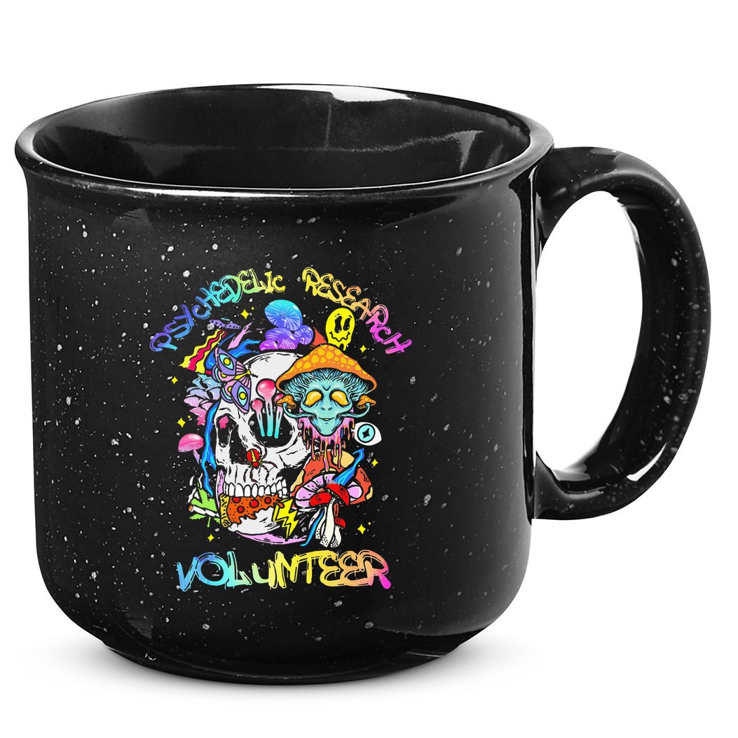 Psychedelic Mushroom Research Volunteer 15oz Campfire Ceramic Mug