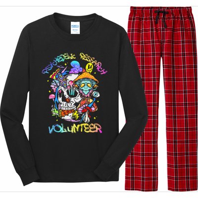 Psychedelic Mushroom Research Volunteer Long Sleeve Pajama Set