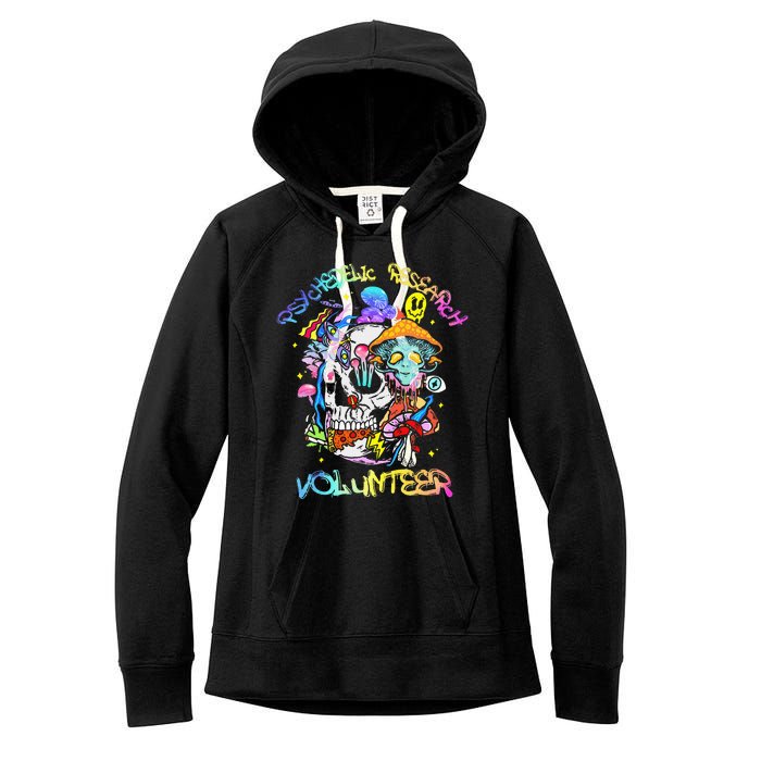 Psychedelic Mushroom Research Volunteer Women's Fleece Hoodie