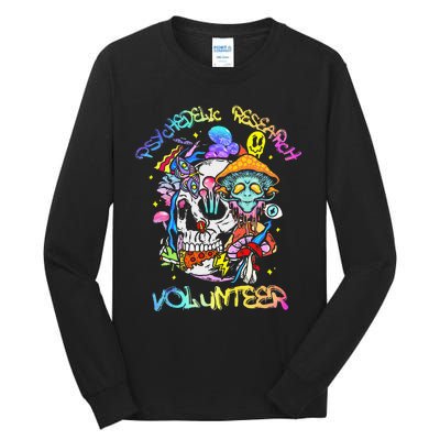 Psychedelic Mushroom Research Volunteer Tall Long Sleeve T-Shirt