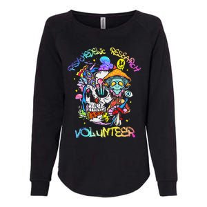 Psychedelic Mushroom Research Volunteer Womens California Wash Sweatshirt