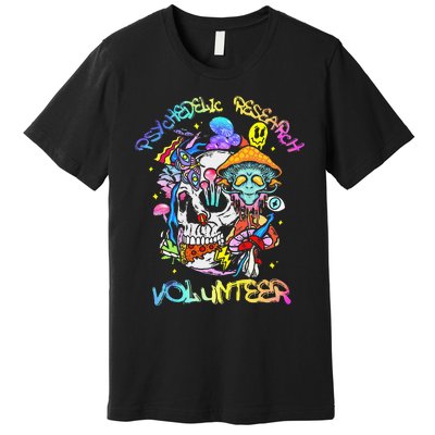 Psychedelic Mushroom Research Volunteer Premium T-Shirt